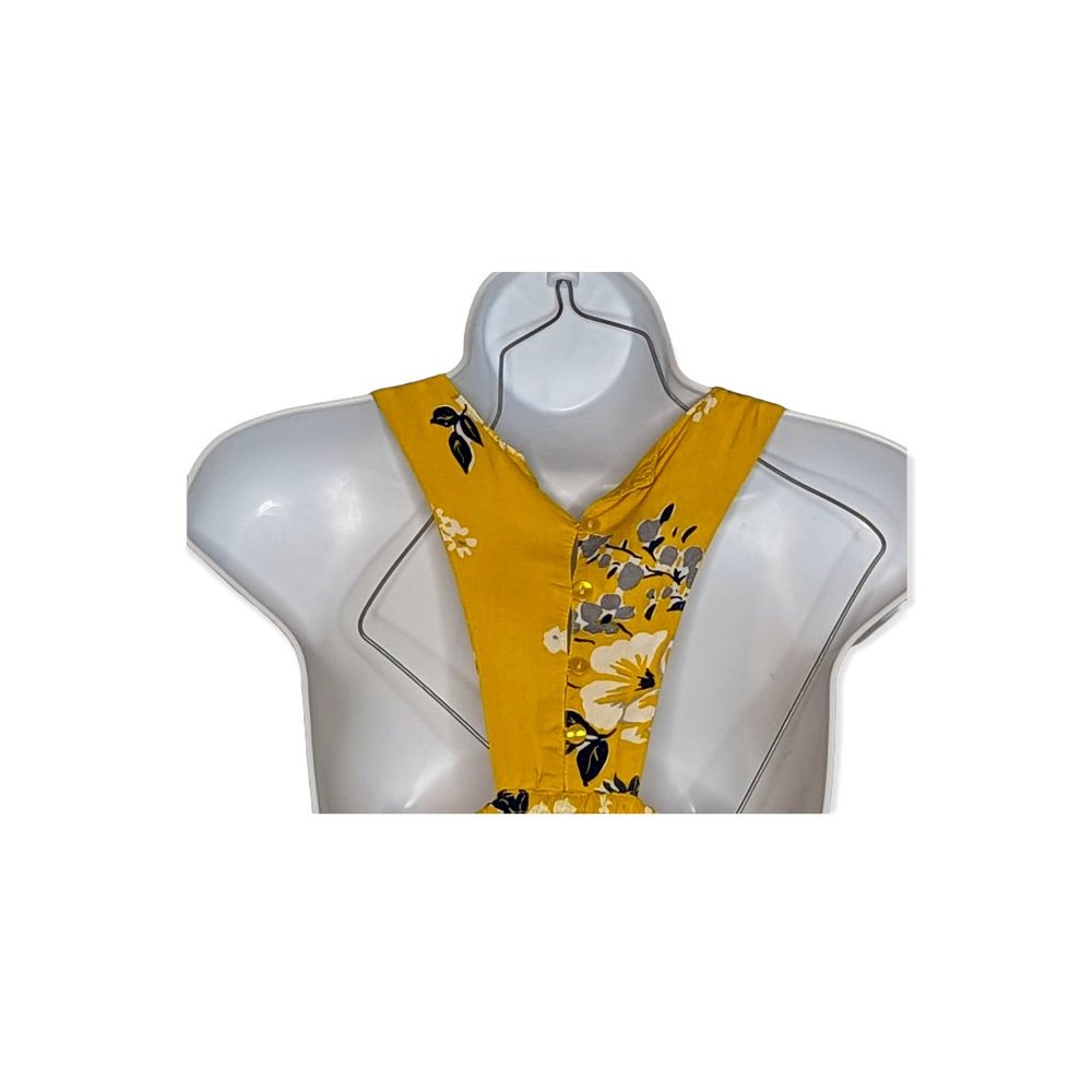 Japna Yellow a & Blue Maxi Dress Size Small - Picture 9 of 14